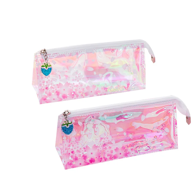 Милые кавайные Мультяшные Чехлы для карандашей с цветком вишни креативные