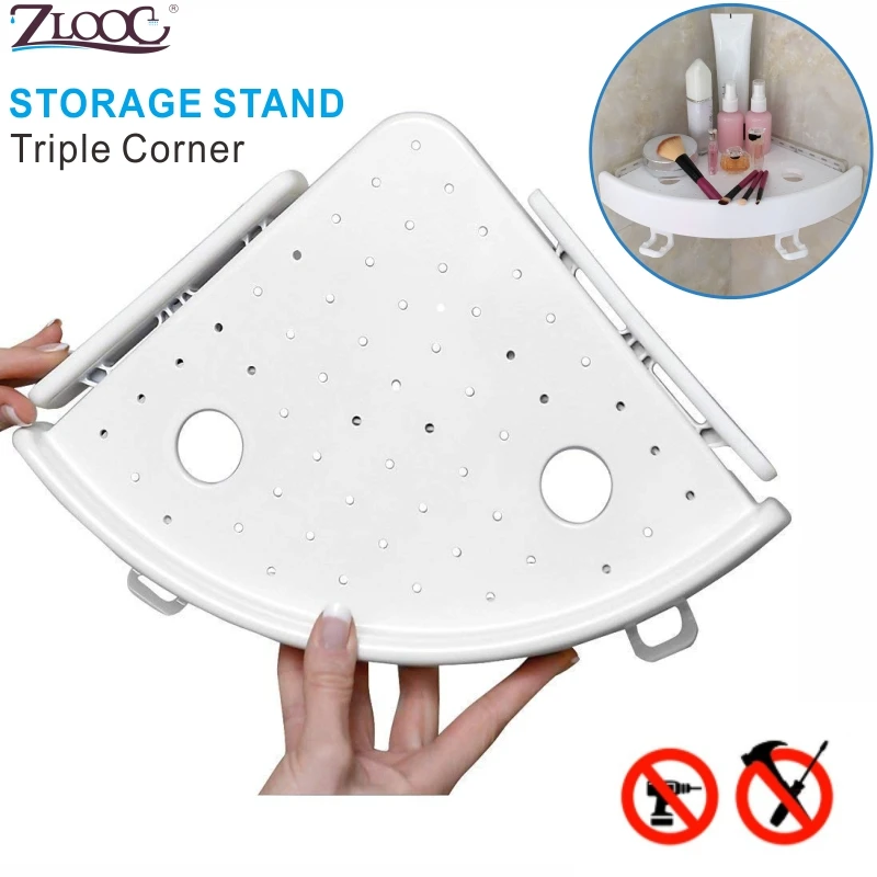 Лидер продаж угловой держатель для хранения полки ванной шампунь душ кухонная