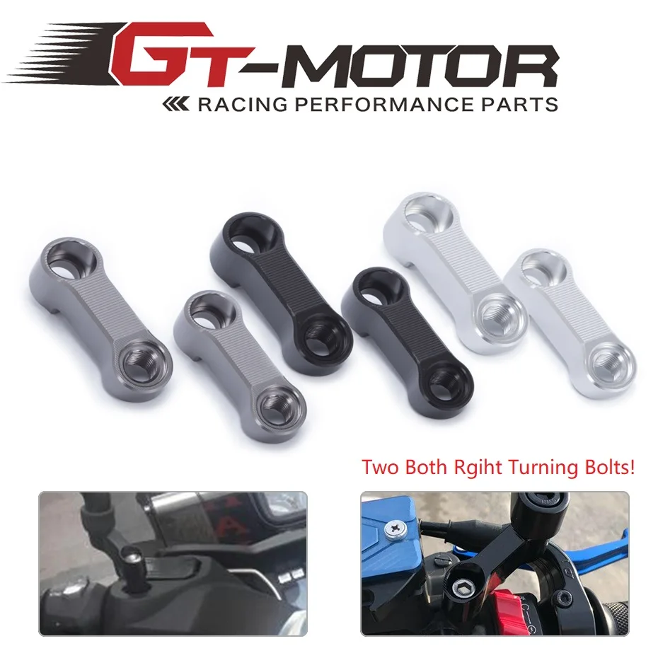 For Yamaha FZ-09 MT-09 Motorcycle Mirrors Extension Riser Extend Adapter Right Turning Bolts Size 10mm | Автомобили и мотоциклы