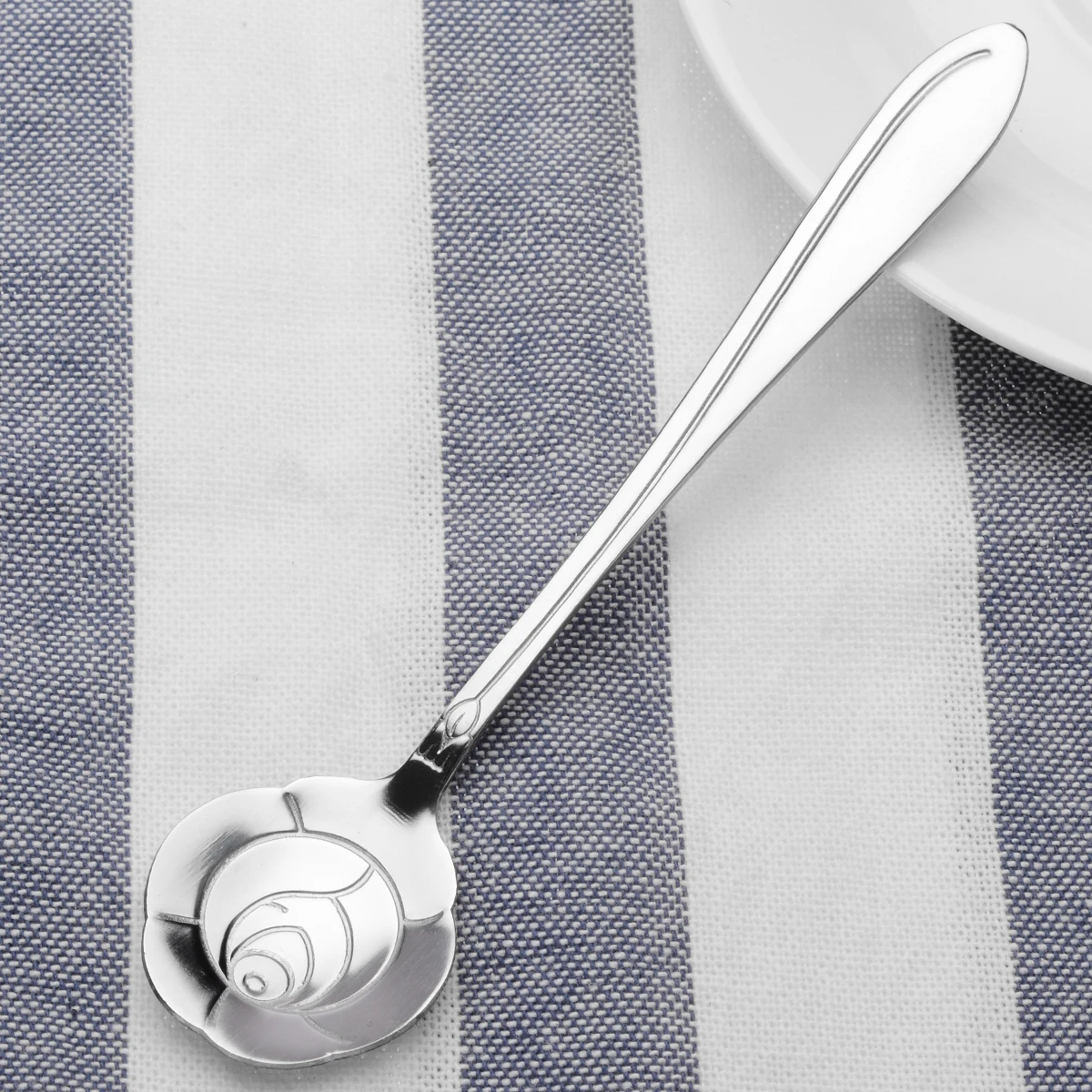 5 шт. кофейная ложка в форме цветка из нержавеющей стали Высококачественная