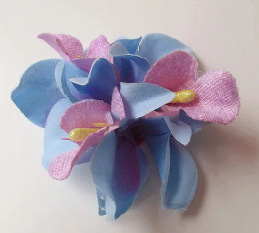 Искусственные головки цветов Имитация трех орхидеи искусственный цветок