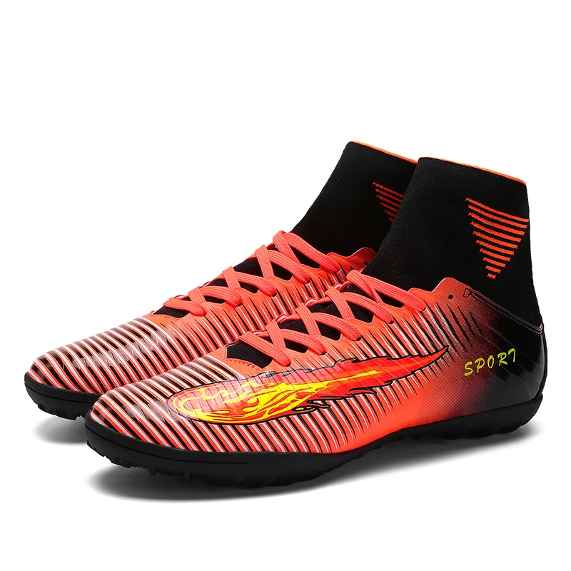 Мужские футбольные бутсы с высоким голенищем 2018 для тренировки сломанных ногтей