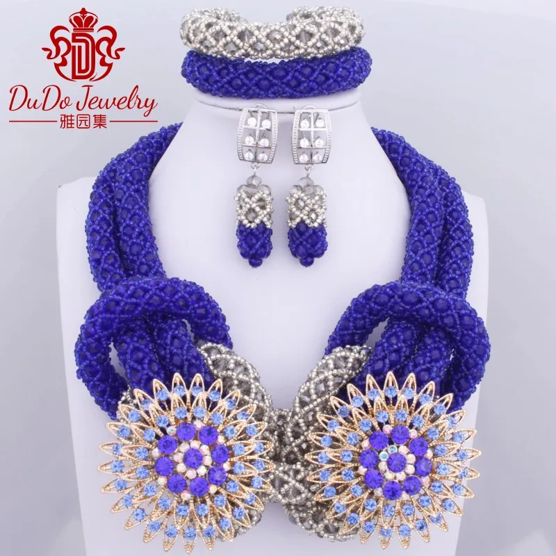 2017 Королевский синий серый сова набор ювелирных изделий в форме животных модное