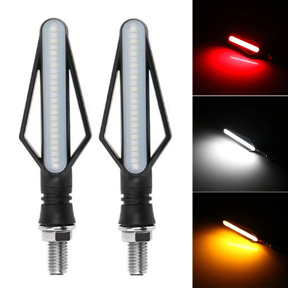 24 светодиодный стоп мото хвост мотоцикл противотуманная фара мигающий стример