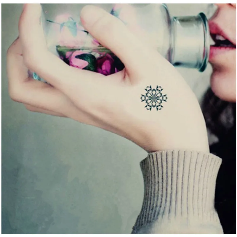 SHNAPIGN 25 стилей мини временная татуировка боди арт снежинки наклейка для