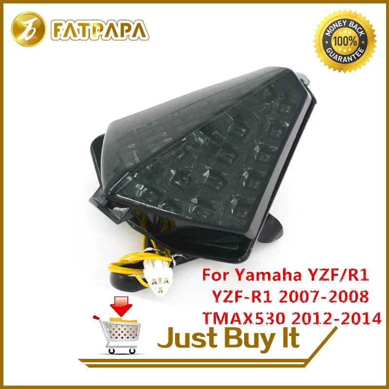 

Аксессуары для мотоциклов задний фонарь светодиодный задний стоп сигнал поворота Задний фонарь задний фонарь подходит для Yamaha YZF R1 YZF-R1 ...