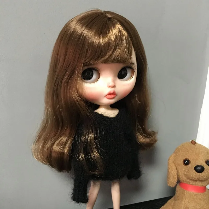 1 шт. милые черные куклы blyth свитер ручной работы с длинным рукавом для azone licca ob24 ob27