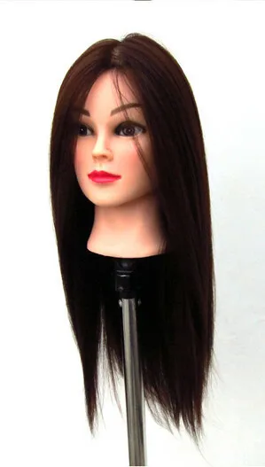 

Free Shipping!! Excellent Training Head For Training Mannequin Head With Hair Head With Clamp Professional Manufacturer In China