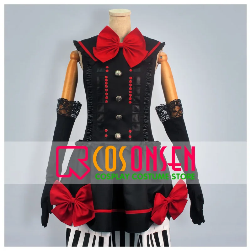 Косплей ONSEN Vocaloid Mayu Костюм Черное платье все размеры на заказ|cosplay costume|black costumecostume