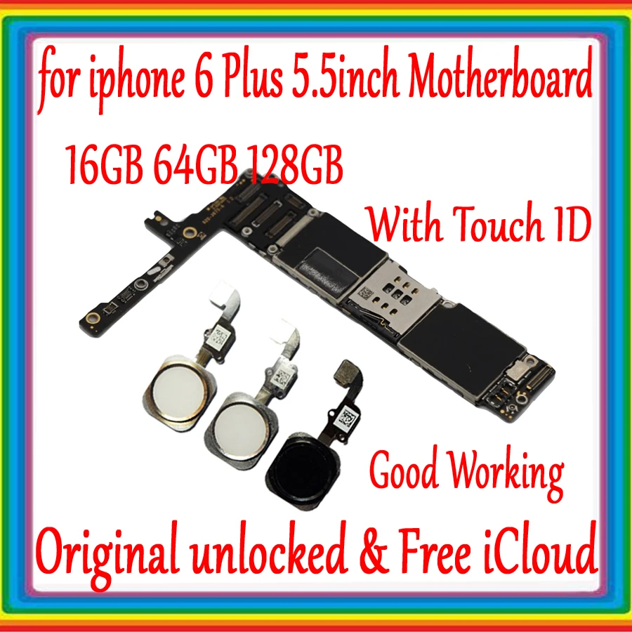 16 Гб 64 128 ГБ для iPhone 6 Plus P 5 дюймов Заводская разблокировка материнская плата с