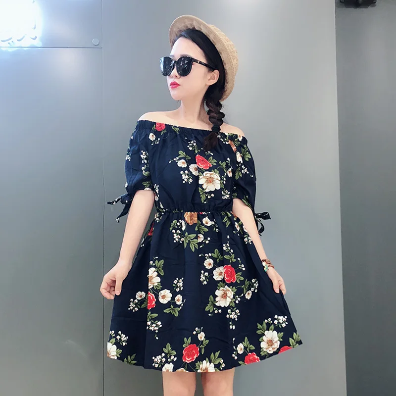 С открытыми плечами платье Для женщин 2018 Новые поступления Повседневное летнее