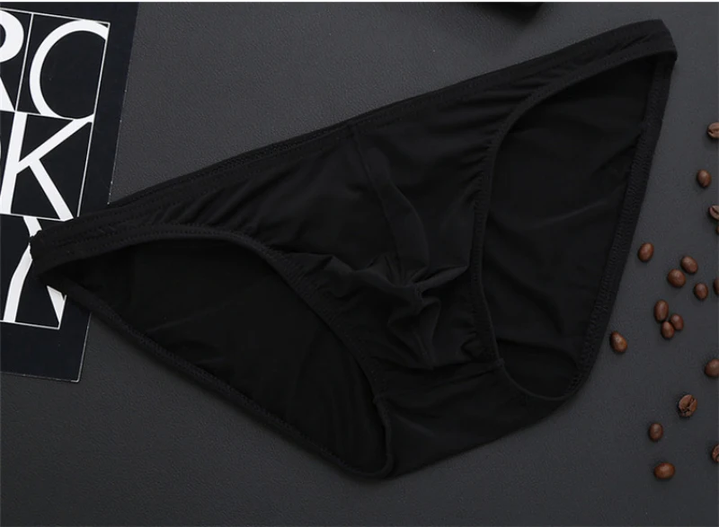Нижнее белье мужское ультратонкое прозрачное бесшовные 5 шт./лот|ice silk briefs|mens bikini
