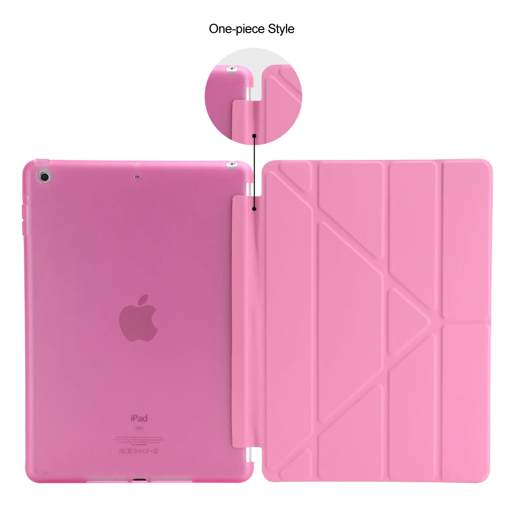 Для ipad 9 7 5th 6th 2018 2017 силиконовый чехол из искусственной кожи Ultra Slim Fit светильник