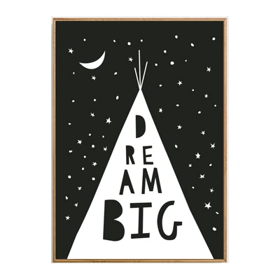 Картина на холсте большой мечты черно-белая Минималистичная Скандинавская