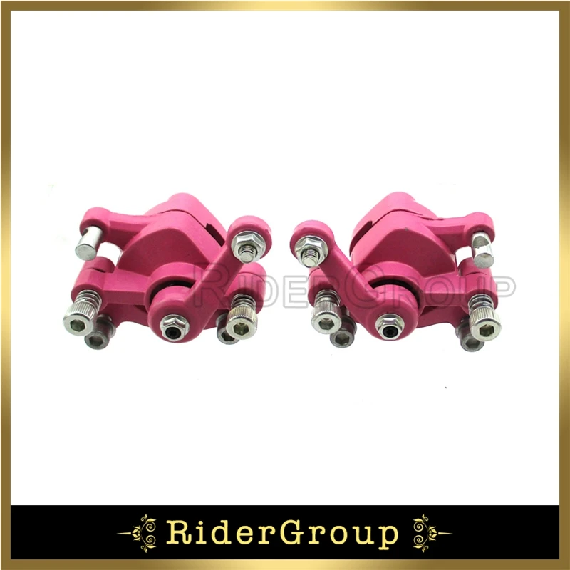 Розовый передний и задний дисковый тормозной суппорт для 2 тактного 47cc 49cc