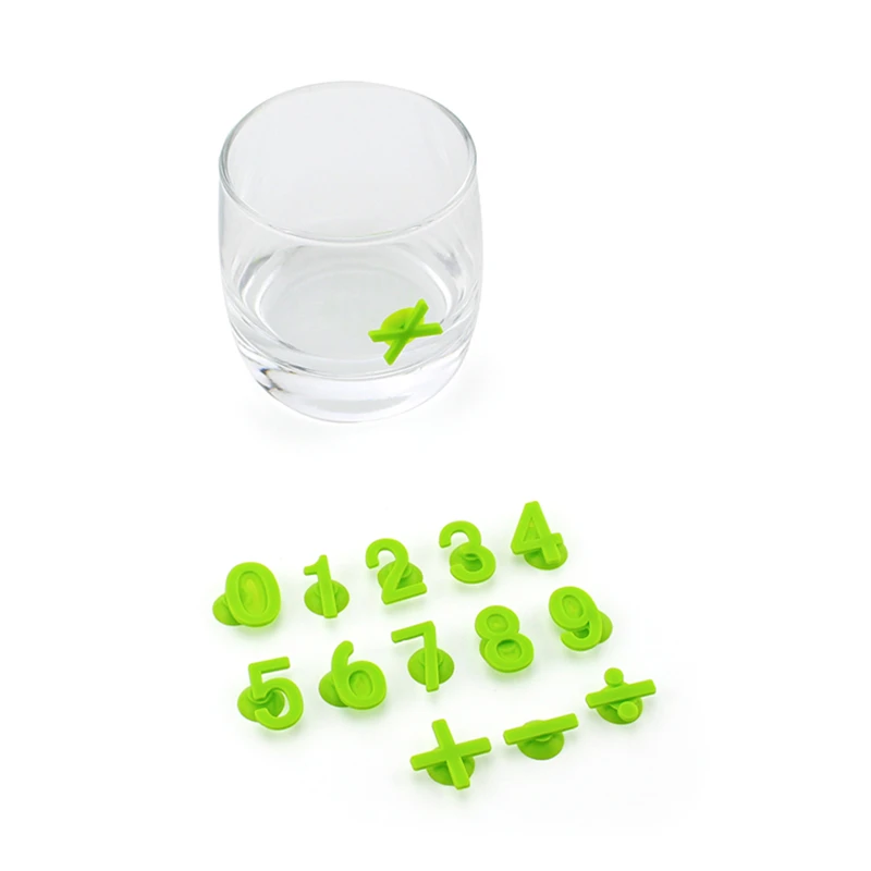 14 шт./компл. креативный распознаватель чашки вина с сосательным диском для