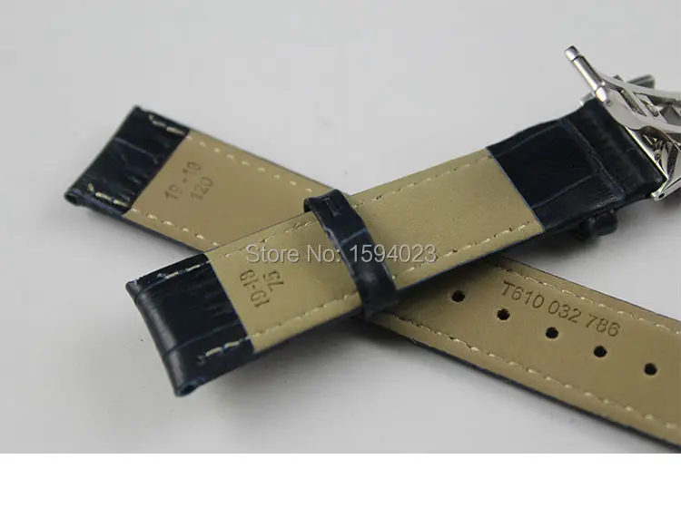 Ремешок для часов PRC200 T055410 T17 T41 T461 серебристый браслет с пряжкой-бабочкой и синим