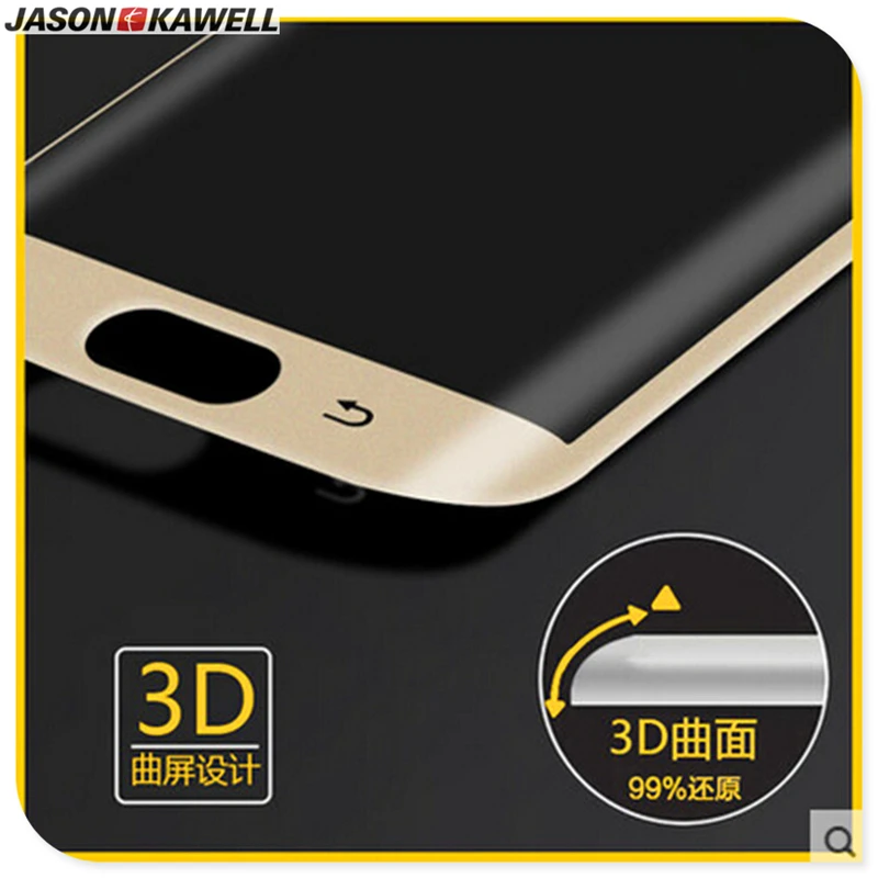 100 шт. в партии для Samsung Galaxy S6 S7 edge изогнутое закаленное стекло защита экрана
