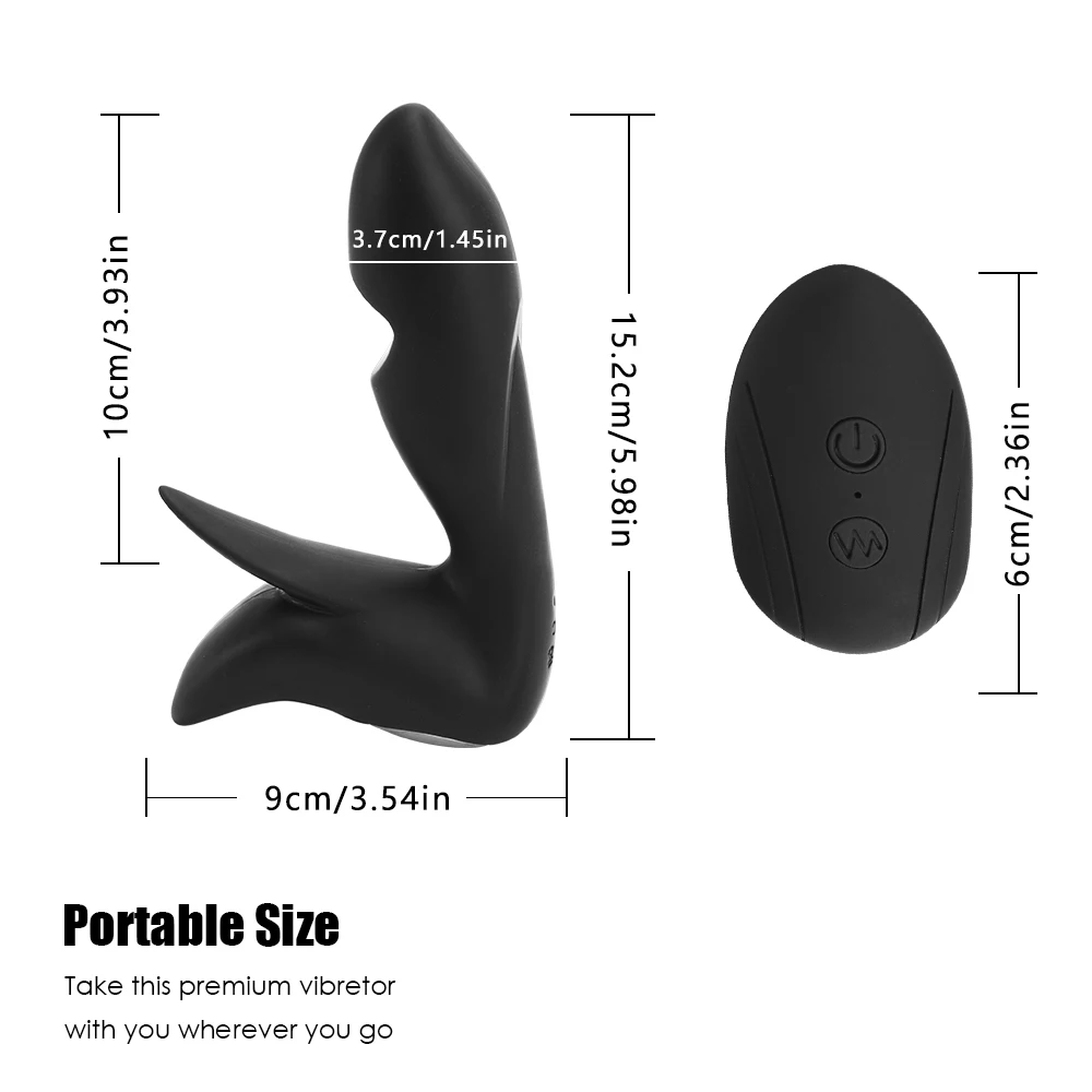 Анальная секс-игрушка Вибрирующая пробка для мужчин серая 10 скоростная