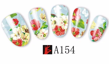 Сладкий тренд 48 листов цветок/леди Водные Наклейки для ногтей переводные наклейки для ногтей Красота Полный Обертывания маникюр декор LAA145-192