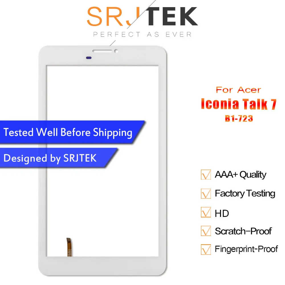 SRJTEK 7 &quotдля Acer Iconia Talk B1 723 сенсорный экран дигитайзер сенсорная стеклянная панель