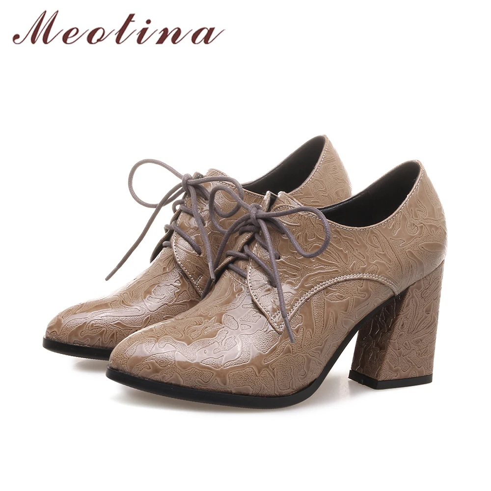 Туфли лодочки женские на высоком каблуке шнуровке 33 43 размера|high heels shoes woman|high heel
