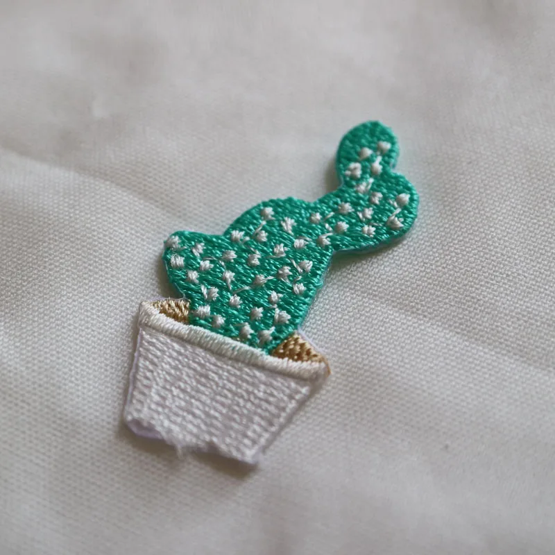 7pc/lot iron on cloud cactus patches for clothing Small embroidery ironing applique parches sticker bags backpack jeans | Дом и сад