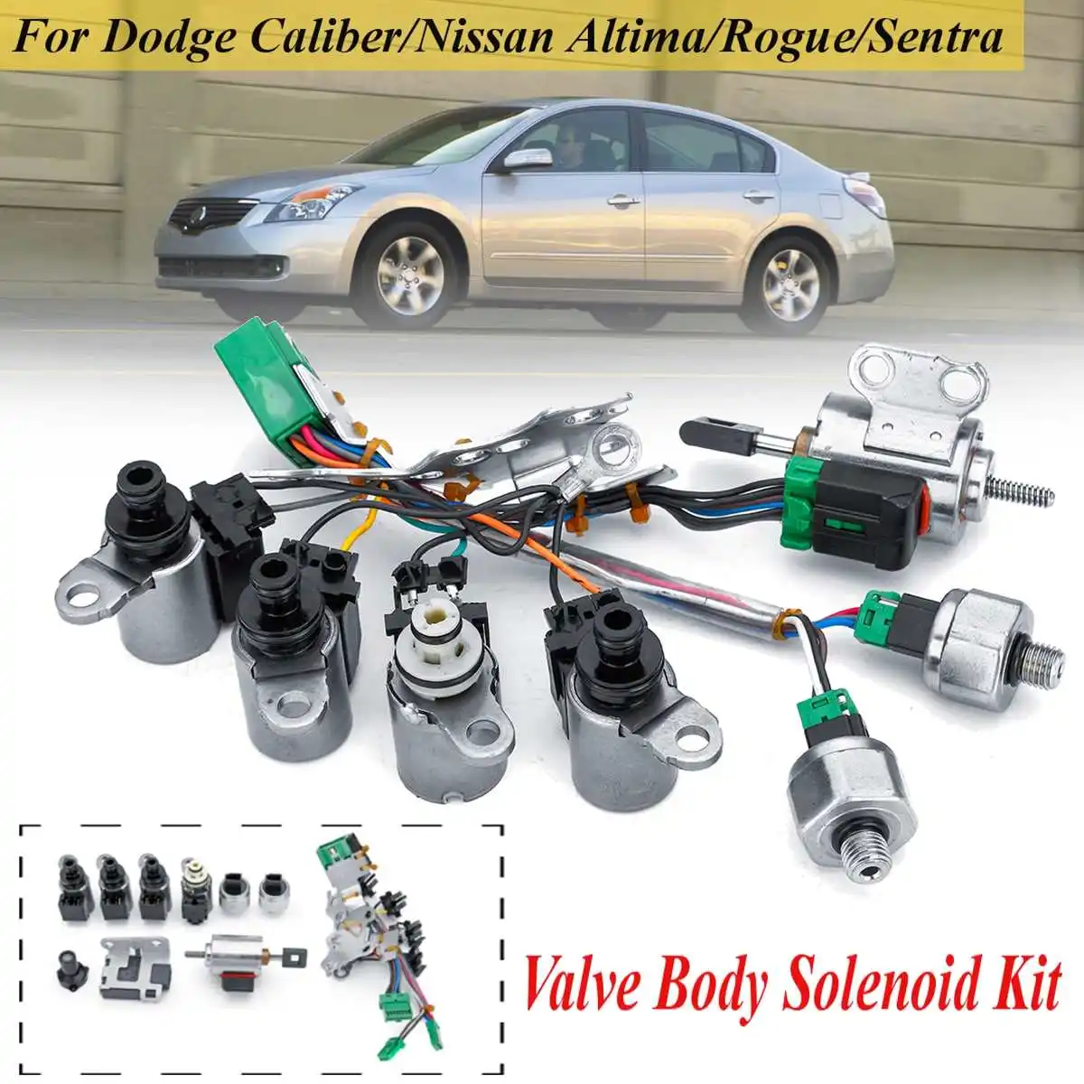 Клапан тела набор соленоидов для Nissan Altima Sentra Rogue CVT JF011E RE0F10A F1CJA 33446-JF011 33420XX1