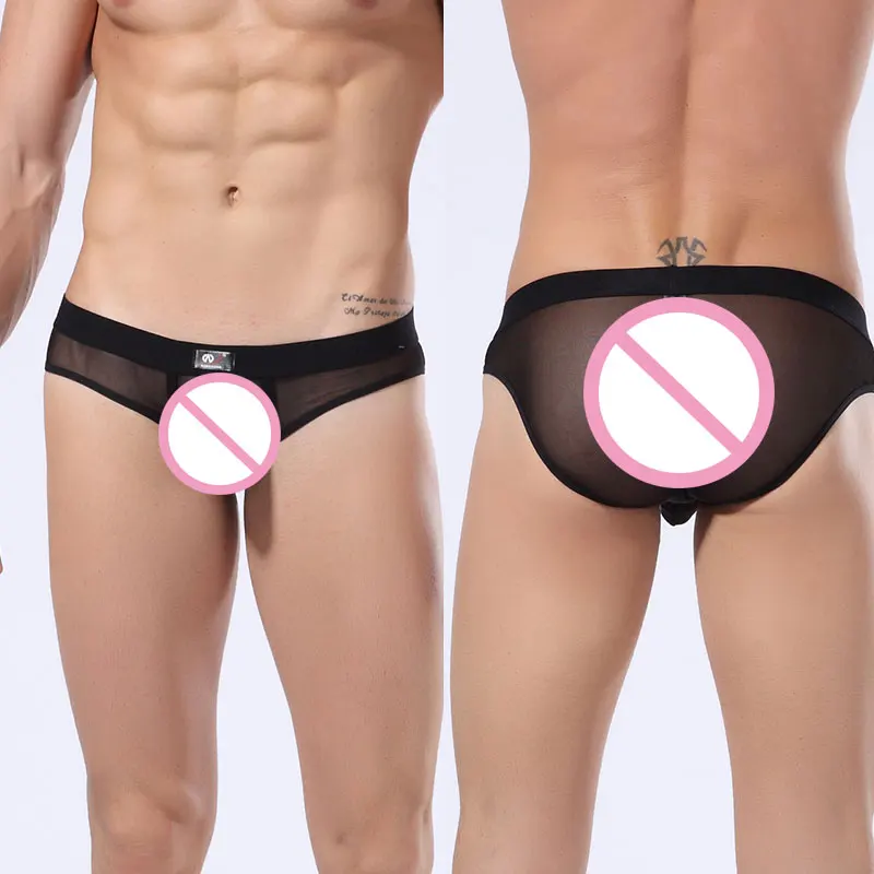 

Transparent Mens Sexy Underwear Ropa Interior Hombre Mens Nylon Briefs Sexy Gay Men Underwear Slip Bikini Underwear 2003 SJ