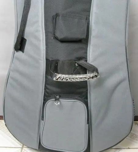 4/4 мягкая сумка для виолончели с отличной водонепроницаемой тканью чехол бантом