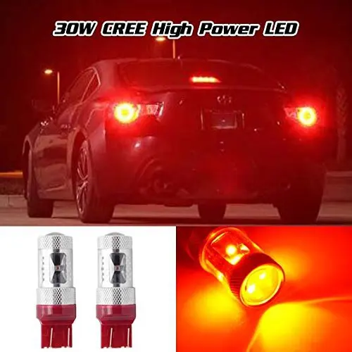 2 шт., светодиодные лампы 7443 T20 7440 W21W WY21W, лм