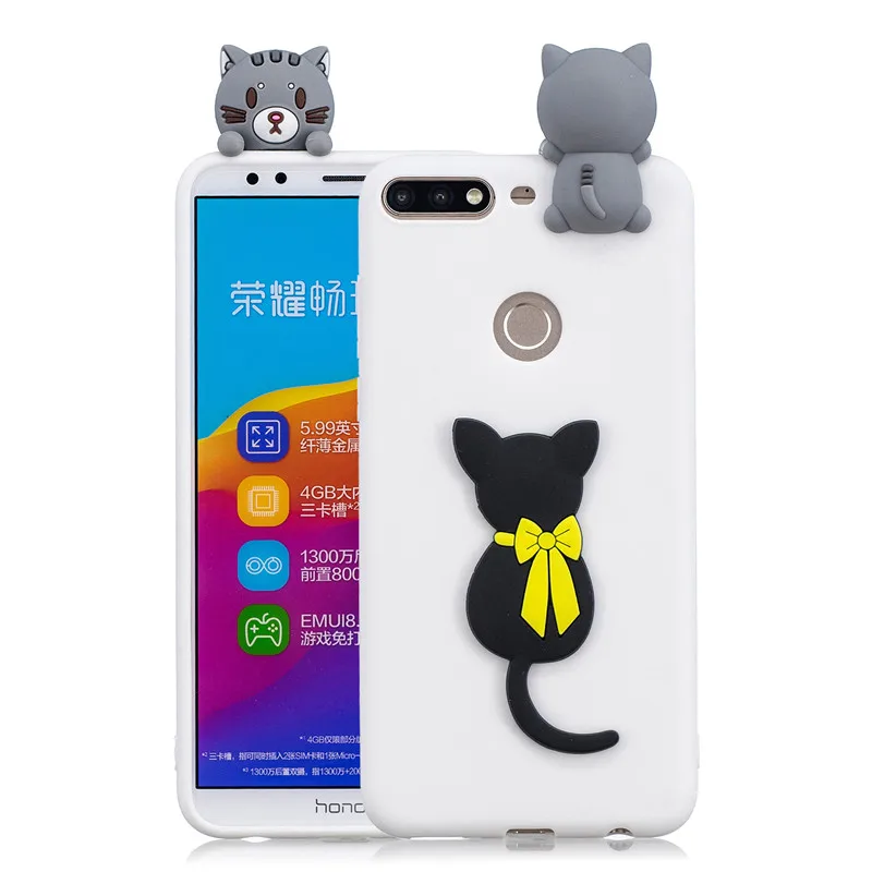 L Y7 чехол для Coque huawei Y7 чехол s для huawei Y7 Prime чехол мультяшная 3D кукла игрушка Мягкий силиконовый чехол для телефона для женщин - Цвет: L