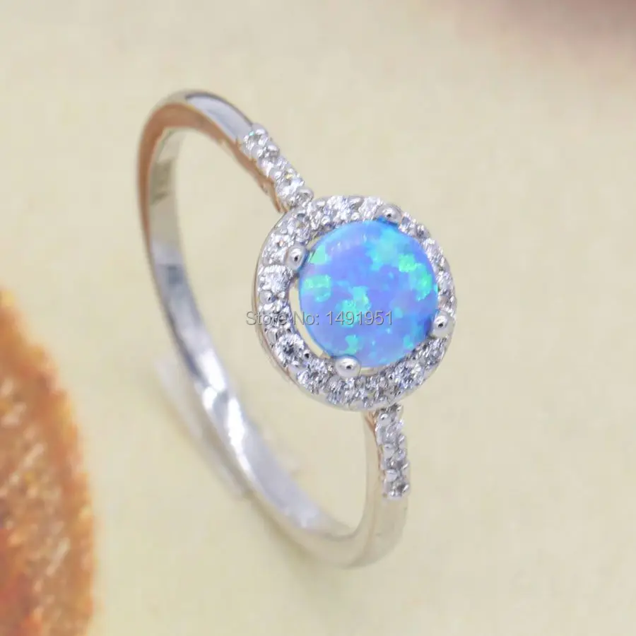 JINYAO щедрые ювелирные изделия красивые Милые простые круглые огненные опаловые