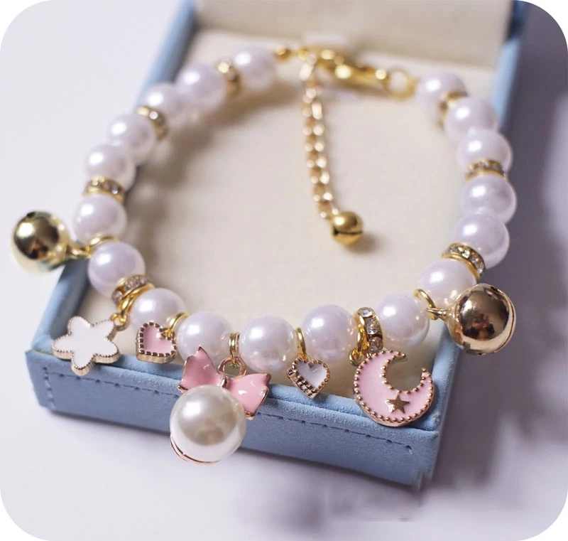 Princess Pearl Pet Necklace Accessories for Small Animals and Dogs | Wedding Jewelry for Yorkshire and Other Breeds image 2