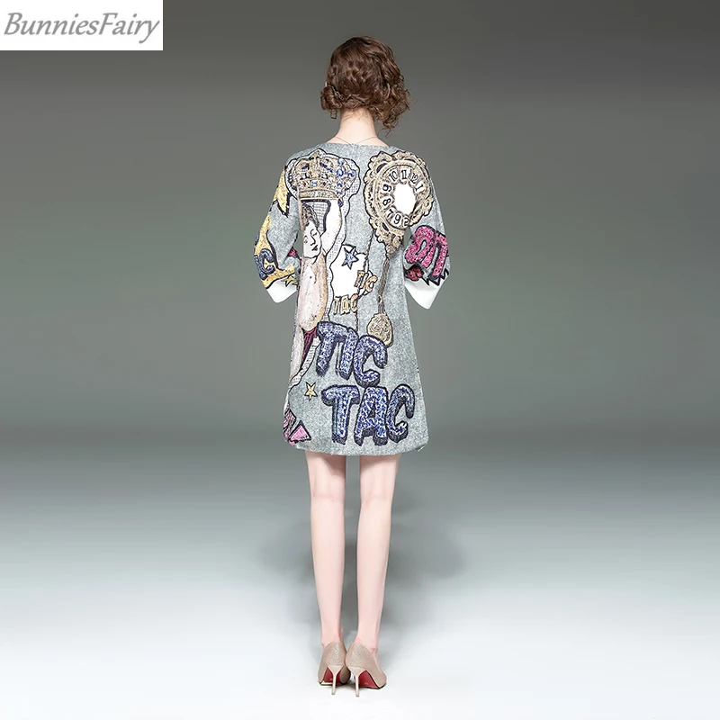 Новинка 2019 года от BunniesFairy летнее женское винтажное мини-платье трапециевидной