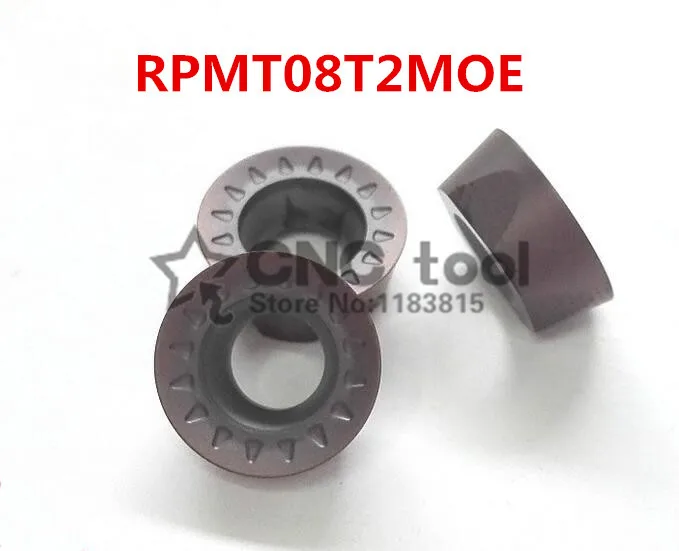 

Free shipping 10pcs Carbide blade RPMT08T2MOE, CNC milling insert, numerical control lathe tool, suitable for stainless steel