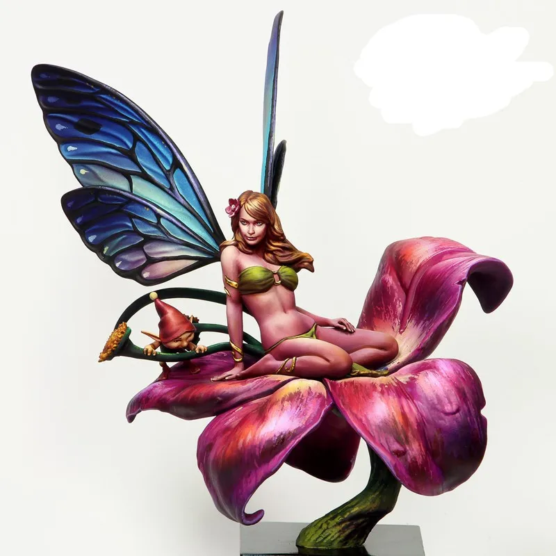 1/24 масштаб Фея 75 мм Неокрашенная Смола Модель Набор Фигурки Бесплатная доставка |