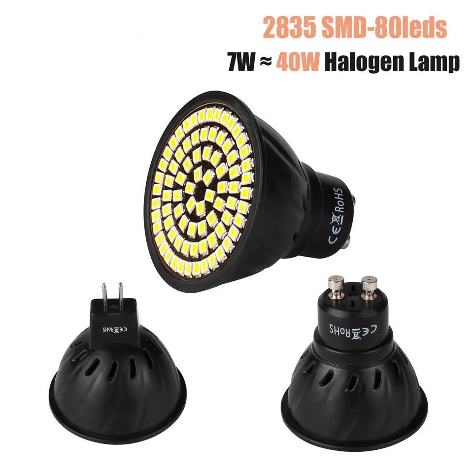 Светодиодный прожектор MR16 5 Вт 7 GU10 110 В 220 60 80 дюймов|led spotlight|led gu10 spotlightled spotlight 5w |