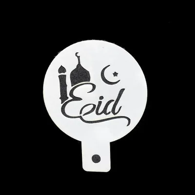 6 шт./компл. Звезда Луна EID трафареты для кофе мечеть Cookie ИД Мубарак Рамадан украшения торта инструменты Мубарак мусульманских вечерние поставки