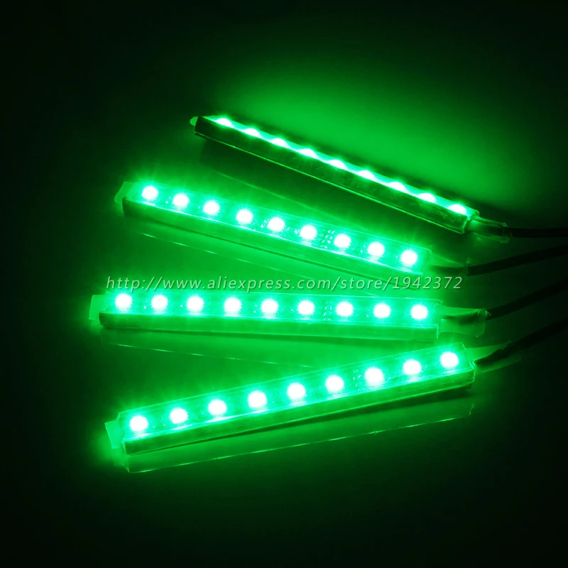 4 шт. 5050 SMD 10 Вт Автомобильная декоративная атмосферная полоса освесветильник