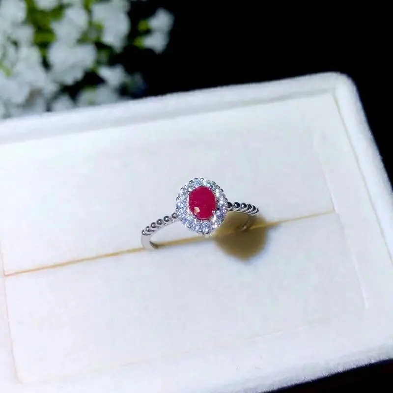 Shilovem 925 серебро натуральные рубиновые кольца изысканное украшение на свадьбу новые женские модные юбилейные открытые 4*5 мм bj040576agh