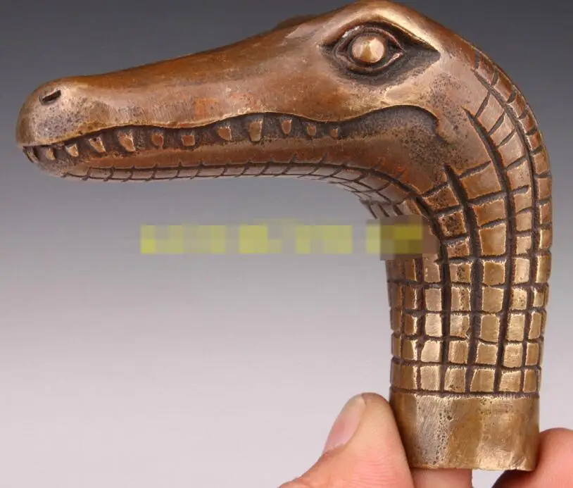 Превосходный Бронзовый Змеиный тростник сборная трость статуя украшение | Дом и