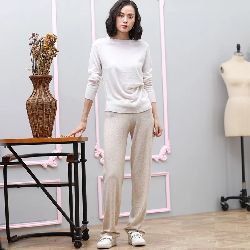 Kashana женские весенние модные белые свитера 100% чистый кашемир вязаный кашемировый