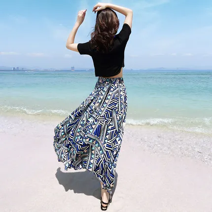 Женское длинное платье макси KMETRAM повседневное пляжное с цветочным принтом