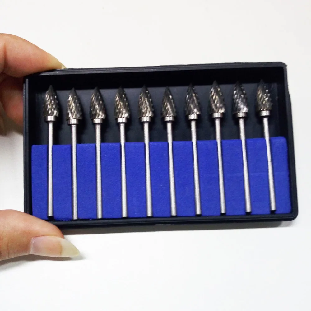 10 шт./кор. вольфрамовые карбидные боры стальные стоматологические алмазные