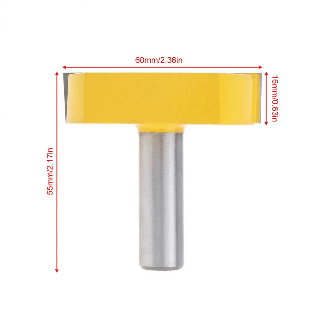 Large 55 mm Cleaning Bottom Bit with 12 Shank for Particleboard / Multi-Layer Board Solid Wood Medium Fibre | Инструменты