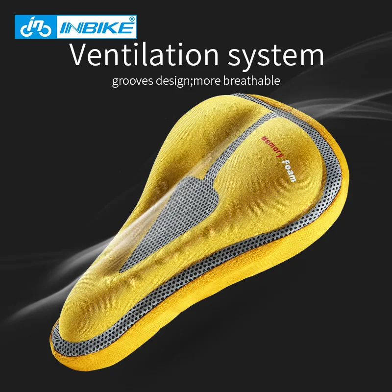 INBIKE Bike Seat Saddle Cover Breathable and Anti-skid with Soft Memory Foam Cushion for Mountain | Спорт и развлечения