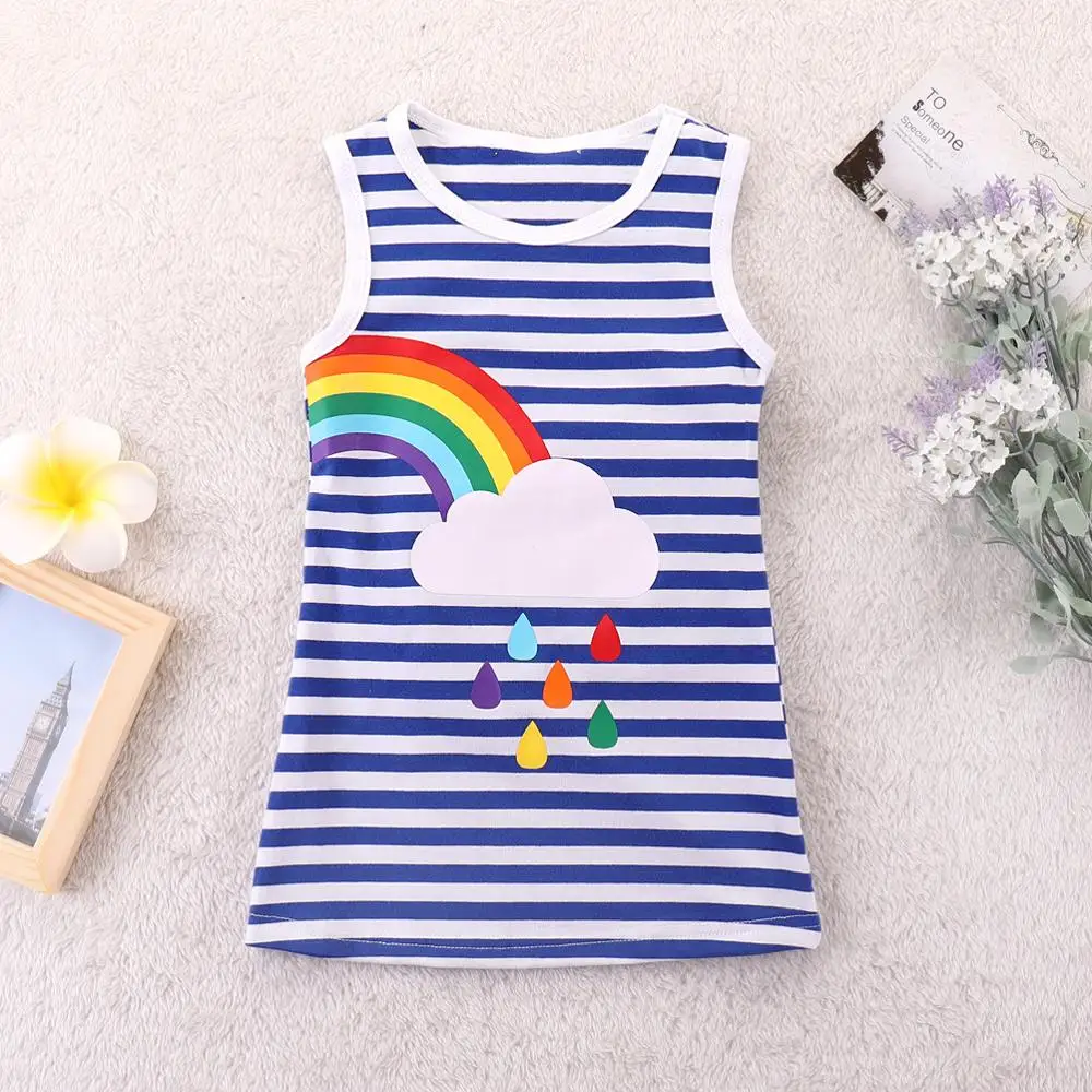Baby Girl Clothes Dress Summer 2019 Girls Peacock Printed Princess Children Clothing European and American Style | Детская одежда и