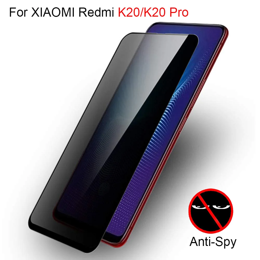 5D полное покрытие закаленное стекло для XIAOMI Redmi K20 анти шпионская Защита экрана для Redmi K20 Pro вся клеевая защитная пленка