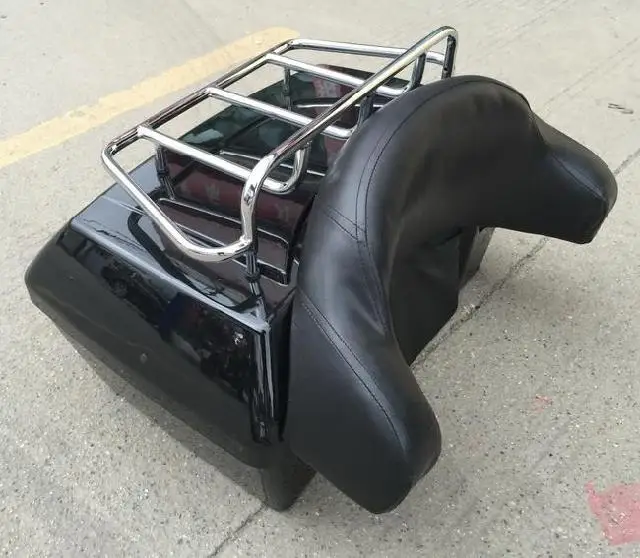 Мотоциклетная модель багаж с верхней рейкой и спинкой для Honda Shadow ACE Steed VLX 400 600 1100